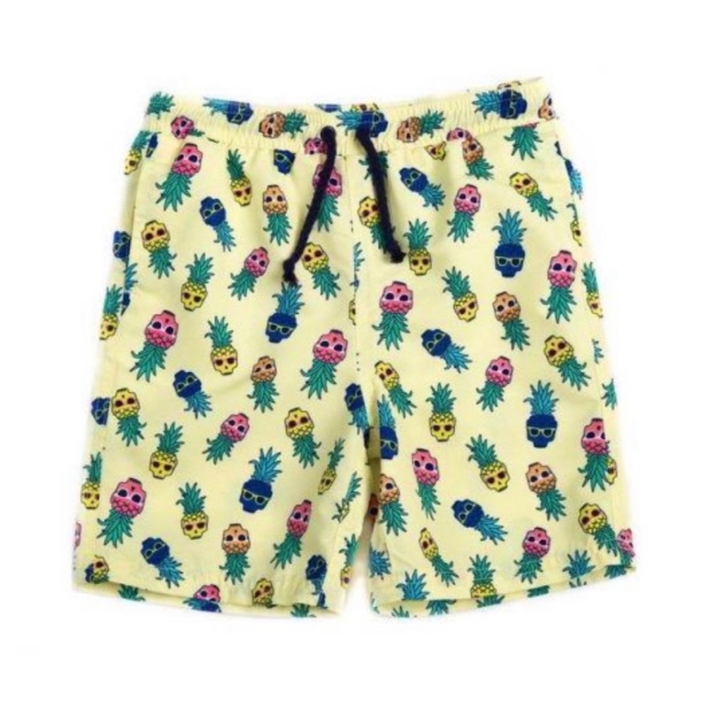 Egg Toddler Boys Pineapple Skull Sunglasses Drake Swim Shorts Bathing Suit 3T